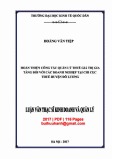 Luận văn Thạc sĩ Kinh doanh và quản lý: Hoàn thiện công tác quản lý thuế giá trị gia tăng đối với các doanh nghiệp tại Chi cục Thuế huyện Đô Lương