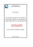 Luận văn Thạc sĩ Tài chính ngân hàng: Phân tích hoạt động cho vay tiêu dùng tại Ngân hàng thương mại cổ phần Đầu tư và Phát triển Việt Nam - Chi nhánh Ban Mê
