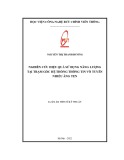 Luận án Tiến sĩ Kỹ thuật: Nghiên cứu hiệu quả sử dụng năng lượng tại trạm gốc hệ thống thông tin vô tuyến nhiều ăng ten