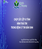 Báo cáo: Chụp cắt lớp vi tính hình thái tim trong bệnh lý tim bẩm sinh