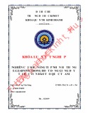 Khóa luận tốt nghiệp Quản trị kinh doanh: Nghiên cứu khả năng tiếp nhận hệ thống E-learning trong hoạt động giảng dạy tại Học viện đào tạo quốc tế ANI