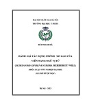 Khóa luận tốt nghiệp đại học ngành Dược học: Đánh giá tác dụng chống xơ gan của viên nang Ngũ vị tử (Schisandra sphenanthera Rehder et Wills.)