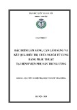 Khóa luận tốt nghiệp đại học ngành Y khoa: Đặc điểm lâm sàng, cận lâm sàng và kết quả điều trị chửa ngoài tử cung bằng phẫu thuật tại Bệnh viện Phụ sản Trung ương
