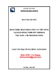 Luận văn Thạc sĩ Tài chính ngân hàng: Hoàn thiện hoạt động cho vay tiêu dùng tại Ngân hàng TNHH MTV Shinhan Việt Nam – Chi nhánh Đà Nẵng