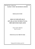 Tóm tắt Luận án Tiến sĩ Y học: Khảo sát mối liên quan giữa HLA-B*1502 với phản ứng da trên bệnh nhân động kinh