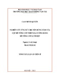 Tóm tắt Luận án Tiến sĩ Cơ kỹ thuật: Nghiên cứu ứng xử chịu nén đúng tâm của cột bê tông cốt thép gia cường bằng bê tông cốt lưới dệt