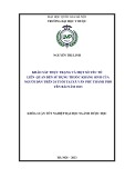 Khóa luận tốt nghiệp đại học ngành Dược học: Khảo sát thực trạng và một số yếu tố liên quan đến sử dụng thuốc kháng sinh của người dân trên 20 tuổi tại xã Văn Phú, thành phố Yên Bái năm 2023