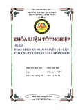 Khóa luận Tốt nghiệp: Kế toán nguyên vật liệu tại Công ty Cổ phần Xây lắp An Nhơn