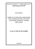 Luận án Tiến sĩ Lâm nghiệp: Nghiên cứu cấu trúc rừng lá rộng thường xanh và tính đa dạng thực vật thân gỗ tại Vườn Quốc gia Phia Oắc - Phia Đén tỉnh Cao Bằng