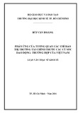 Luận văn Thạc sĩ Kinh tế: Phản ứng của tương quan các chỉ báo thị trường tài chính trước các cú sốc dao động - Trường hợp của Việt Nam