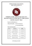 Tiểu luận giữa kì môn Kinh tế học quốc tế 2: Bảo hộ ngành ô tô Nhật Bản từ chiến tranh thương mại Mỹ - Nhật