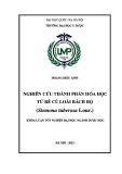 Khóa luận tốt nghiệp đại học ngành Dược học: Nghiên cứu thành phần hóa học từ rễ củ loài Bách Bộ (Stemona tuberosa Lour.)