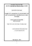 Tóm tắt Luận văn Thạc sĩ Khoa học: Nghiên cứu ảnh hưởng của nguồn phân tán đến vận hành tối ưu mô hình năng lượng tích hợp