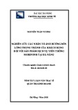 Tóm tắt luận văn Thạc sĩ Quản trị kinh doanh: Nghiên cứu các nhân tố ảnh hưởng đến lòng trung thành của khách hàng đối với sản phẩm dịch vụ viễn thông MobiFone tại Đà Nẵng