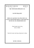 Tóm tắt Luận văn Thạc sĩ Quản lý công: Động lực làm việc của công chức các cơ quan chuyên môn thuộc UBND huyện Sóc Sơn, Hà Nội