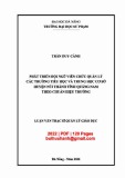 Luận văn Thạc sĩ Quản lý giáo dục: Phát triển đội ngũ viên chức quản lý các trường tiểu học và trung học cơ sở huyện núi thành tỉnh Quảng Nam theo chuẩn hiệu trưởng