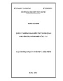 Luận văn Thạc sĩ Quản lý đô thị và công trình: Quản lý không gian kiến trúc cảnh quan khu Núi Lớn, thành phố Vũng Tàu