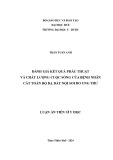 Luận án Tiến sĩ Y học: Đánh giá kết quả phẫu thuật và chất lượng cuộc sống của bệnh nhân cắt toàn bộ dạ dày nội soi do ung thư