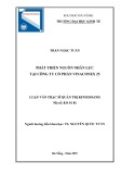 Luận văn Thạc sĩ Quản trị kinh doanh: Phát triển nguồn nhân lực tại Công ty cổ phần Vinaconex 25