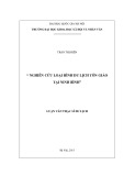 Luận văn Thạc sĩ Du lịch: Nghiên cứu loại hình du lịch tôn giáo tại Ninh Bình