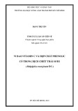 Tóm tắt Luận án Tiến sĩ Công nghệ thực phẩm: Vi bao vitamin C và hợp chất phenolic có trong dịch chiết trái sơ ri (Malpighia emerginata DC.)