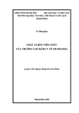 Luận văn Thạc sĩ Quản lý công: Chất lượng viên chức của Trường Cao đẳng Y tế Thanh Hóa
