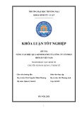 Khóa luận tốt nghiệp Kinh tế: Nâng cao hiệu quả kinh doanh của công ty Cổ phần Hitech Việt Nam