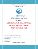 Khoá luận tốt nghiệp: Lịch sử và văn hóa Việt Nam qua bộ truyện tranh Thần đồng đất Việt