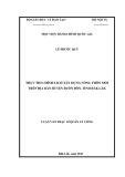 Luận văn Thạc sĩ Quản lý công: Thực thi chính sách xây dựng nông thôn mới trên địa bàn huyện Buôn Đôn, tỉnh Đắk Lắk