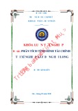 Khóa luận tốt nghiệp Kế toán-Kiểm toán: Phân tích tình hình tài chính của xí nghiệp xây dựng Hải Long