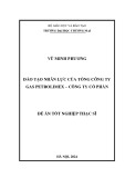 Đề án Tốt nghiệp Thạc sĩ: Đào tạo nhân lực của Tổng công ty Gas Petrolimex – Công ty cổ phần