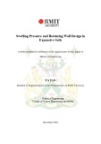 Master's thesis of Engineering: Swelling pressure and retaining wall design in expansive soils