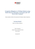 Master's thesis of Engineering: Congestion mitigation in LTE base stations using radio resource allocation techniques with TCP end to end transport
