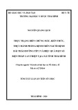 Tóm tắt Luận án Tiến sĩ Y học: Thực trạng biến chứng mắt, kiến thức, thực hành phòng bệnh trên người bệnh đái tháo đường típ 2 và hiệu quả một số biện pháp can thiệp tại 4 xã tỉnh Thái Bình