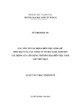 Luận văn Thạc sĩ Kinh tế: Các yếu tố tác động đến việc nắm giữ tiền mặt của các công ty ở Việt Nam - Xem xét tác động của tín dụng thương mại đến việc nắm giữ tiền mặt