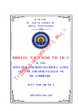 Khóa luận tốt nghiệp Kế toán-Kiểm toán: Phân tích tình hình tài chính tại Công ty Cổ phần Bê tông và Xây dựng tại Thừa Thiên Huế