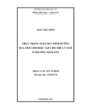 Khóa luận tốt nghiệp: Thực trạng giáo dục dinh dưỡng qua trò chơi học tập cho trẻ 4-5 tuổi ở trường mầm non