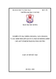 Luận án Tiến sĩ Y học: Nghiên cứu đặc điểm lâm sàng, cận lâm sàng và xác định mối liên quan của một số điểm đa hình gen AGT với bệnh thận đái tháo đường