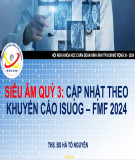 Báo cáo: Siêu âm quý 3 - cập nhật theo khuyến cáo Isuog – FMF 2024