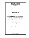 Luận văn Thạc sĩ Kế toán: Hoàn thiện kiểm soát chi đầu tư xây dựng cơ bản tại Trung tâm Y tế huyện Lắk – Tỉnh Đăk Lăk