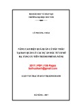 Luận văn Thạc sĩ Quản trị kinh doanh:  Nâng cao hiệu quả quản lý đấu thầu tại Ban quản lý các dự án đầu tư cơ sở hạ tầng ưu tiên thành phố Đà Nẵng