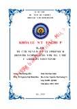 Khóa luận tốt nghiệp Quản trị kinh doanh: Thực trạng và một số giải pháp nhằm hoàn thiện chính sách sản phẩm lưu trú của khách sạn Duy Tân