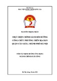 Tóm tắt Đề án ngành Chính sách công: Thực hiện chính sách bồi dưỡng công chức phường trên địa bàn quận Cầu Giấy, thành phố Hà Nội