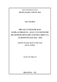 Luận văn Thạc sĩ Lịch sử Việt Nam: Miếu Quan Thánh Đế Quân (Nghĩa An Hội quán)- Quận 5, tại Thành phố Hồ Chí Minh trong bối cảnh phát triển của xã hội đương đại (giai đoạn 2010-2020)