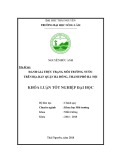 Khoá luận tốt nghiệp Đại học: Đánh giá thực trạng môi trường nước trên địa bàn quận Hà Đông, thành phố Hà Nội