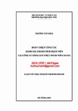 Luận văn Thạc sĩ Quản trị kinh doanh: Hoàn thiện công tác đánh giá thành tích nhân viên tại Công ty Nông sản Thực phẩm Tiền Giang