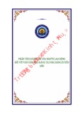 Khóa luận tốt nghiệp Quản trị kinh doanh: Phân tích đánh giá của người lao động đối với Văn hóa Doanh nghiệp tại nhà hàng Duyên Anh