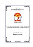 Đề án tốt nghiệp Quản lý công: Phát triển kinh tế tư nhân trong lĩnh vực thương mại của tỉnh Nghệ An