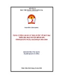 Đề án tốt nghiệp: Tăng cường quản lý nhà nước về đất đai trên địa bàn huyện Bình Sơn, tỉnh Quảng Ngãi, giai đoạn 2024-2030
