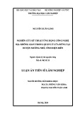 Luận án Tiến sĩ Lâm nghiệp: Nghiên cứu kỹ thuật ứng dụng công nghệ địa không gian trong quản lý lửa rừng tại huyện Mường Nhé, tỉnh Điện Biên